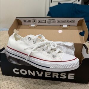 NWT Converse White and Red Sneakers